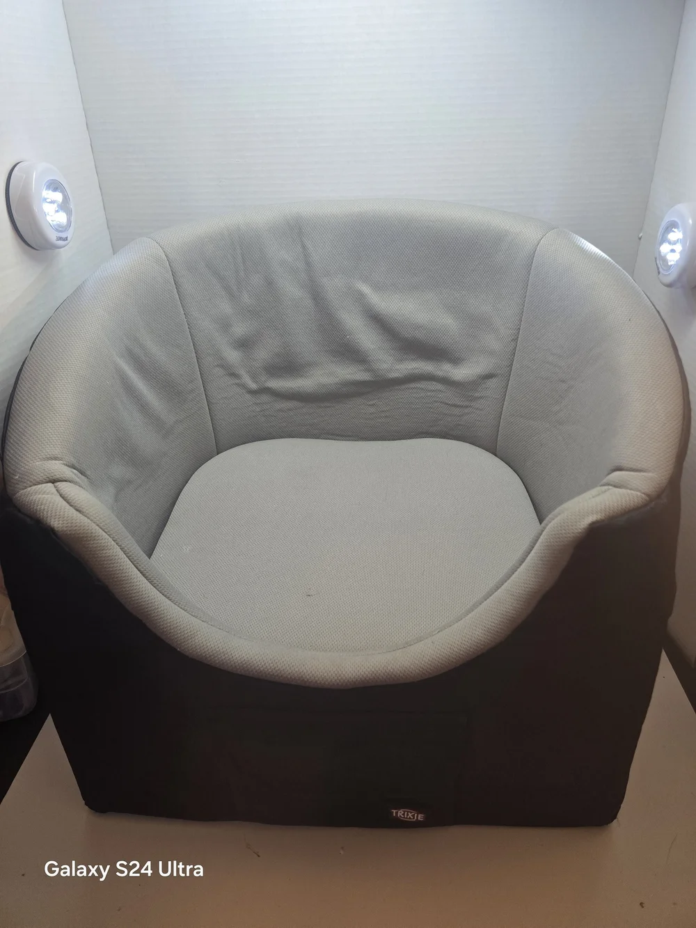 Trixie Gray and Black Pet Car Seat — Cozy Travel Booster